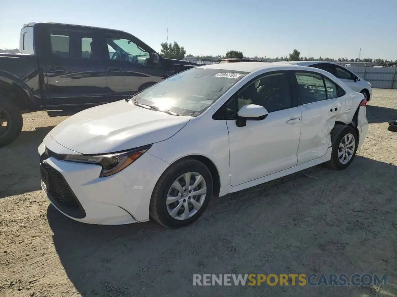 1 Photograph of a damaged car JTDEPRAE2LJ091027 TOYOTA COROLLA 2020