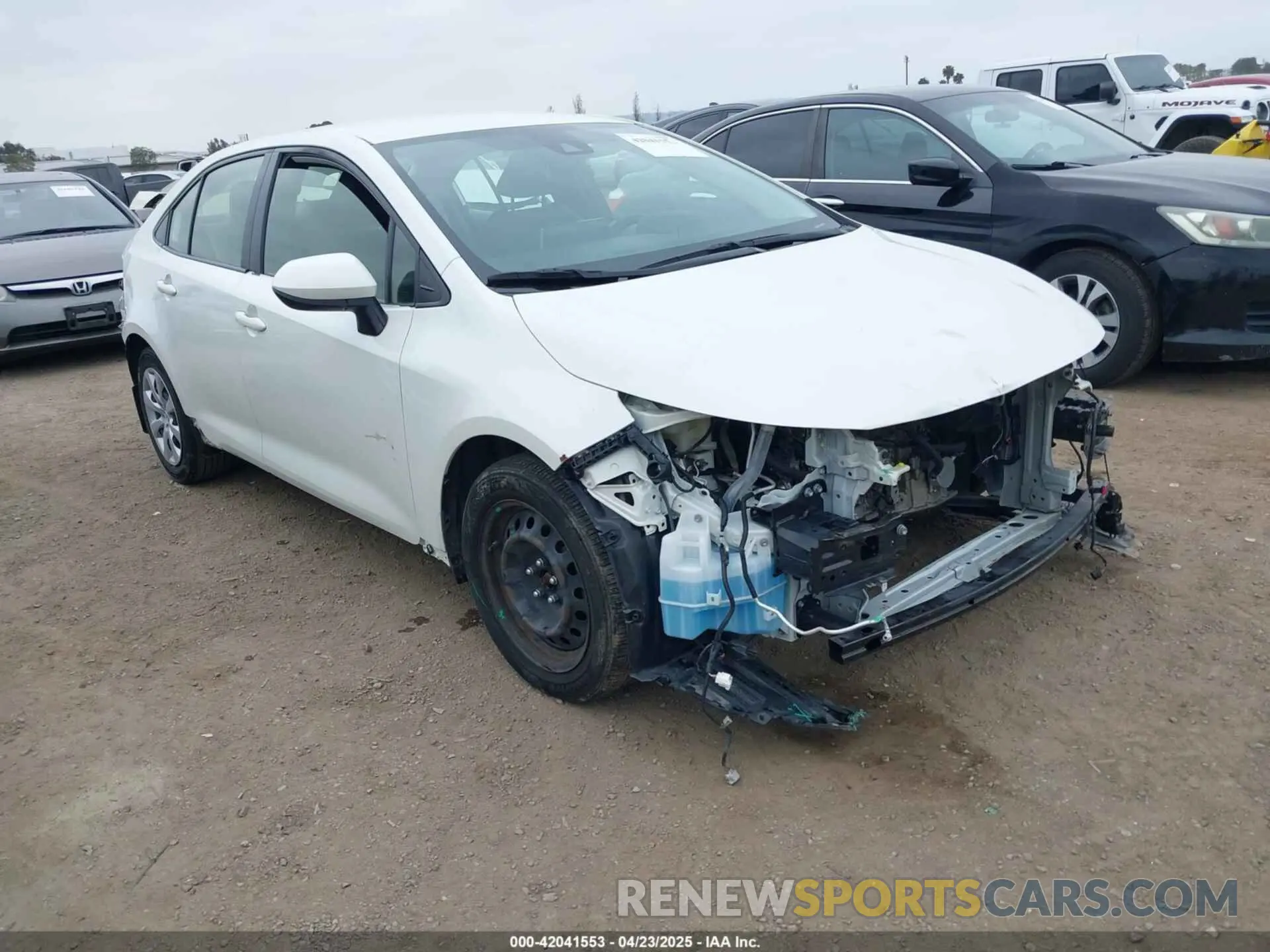 1 Photograph of a damaged car JTDEPRAE2LJ091965 TOYOTA COROLLA 2020