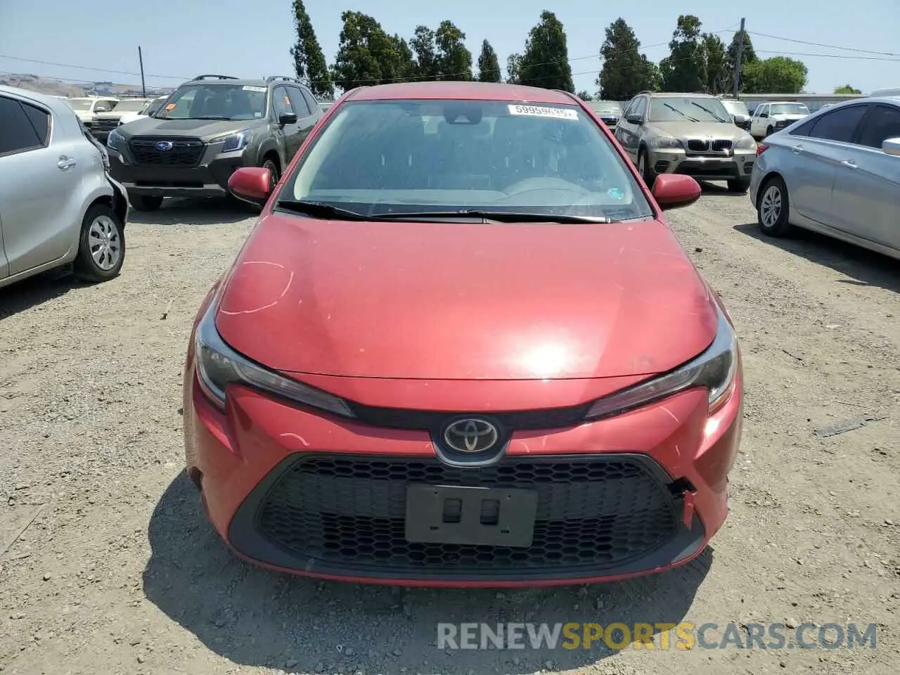 5 Photograph of a damaged car JTDEPRAE2LJ092520 TOYOTA COROLLA 2020