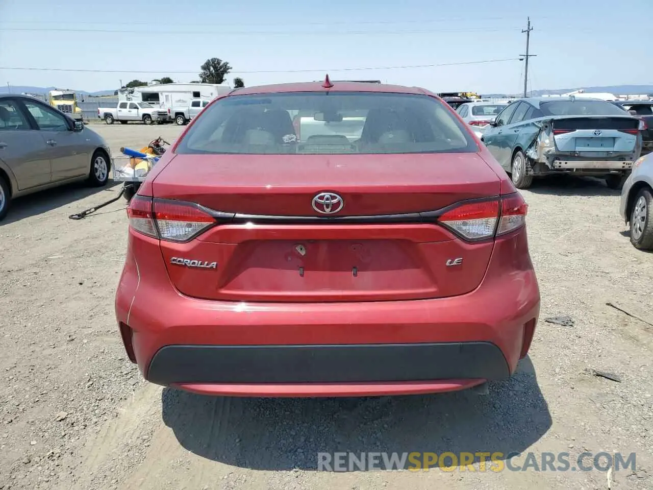 6 Photograph of a damaged car JTDEPRAE2LJ092520 TOYOTA COROLLA 2020