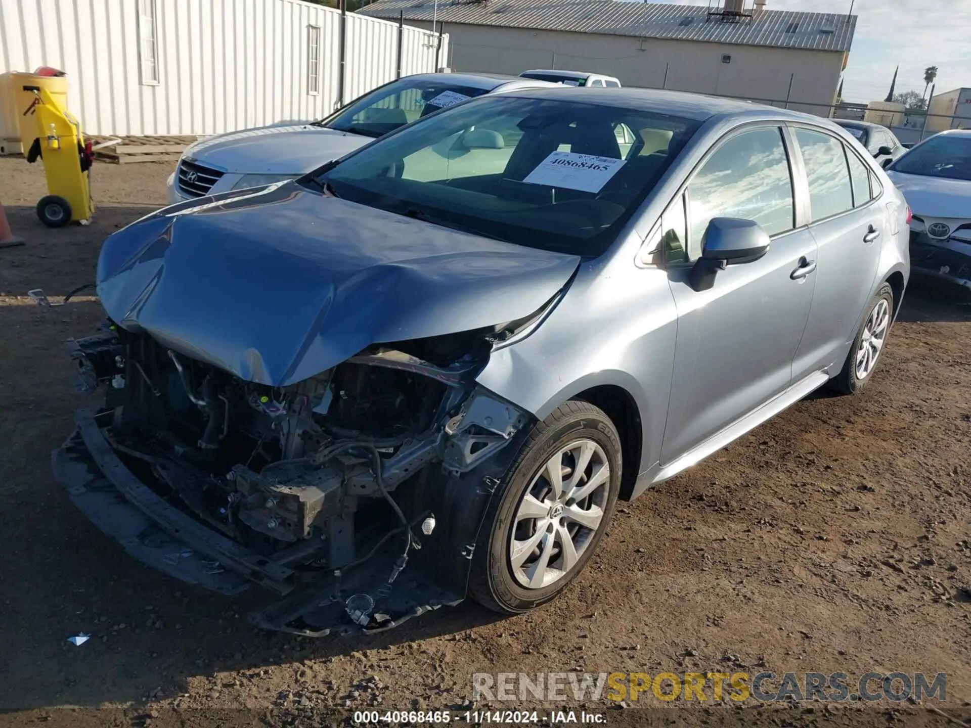 2 Photograph of a damaged car JTDEPRAE2LJ094834 TOYOTA COROLLA 2020