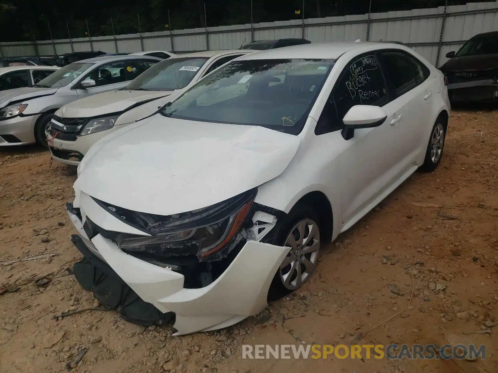 2 Photograph of a damaged car JTDEPRAE2LJ096471 TOYOTA COROLLA 2020