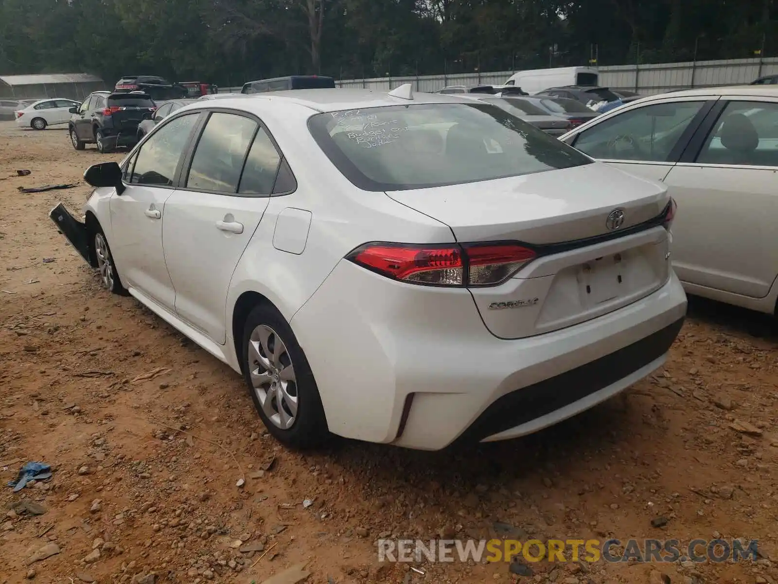 3 Photograph of a damaged car JTDEPRAE2LJ096471 TOYOTA COROLLA 2020