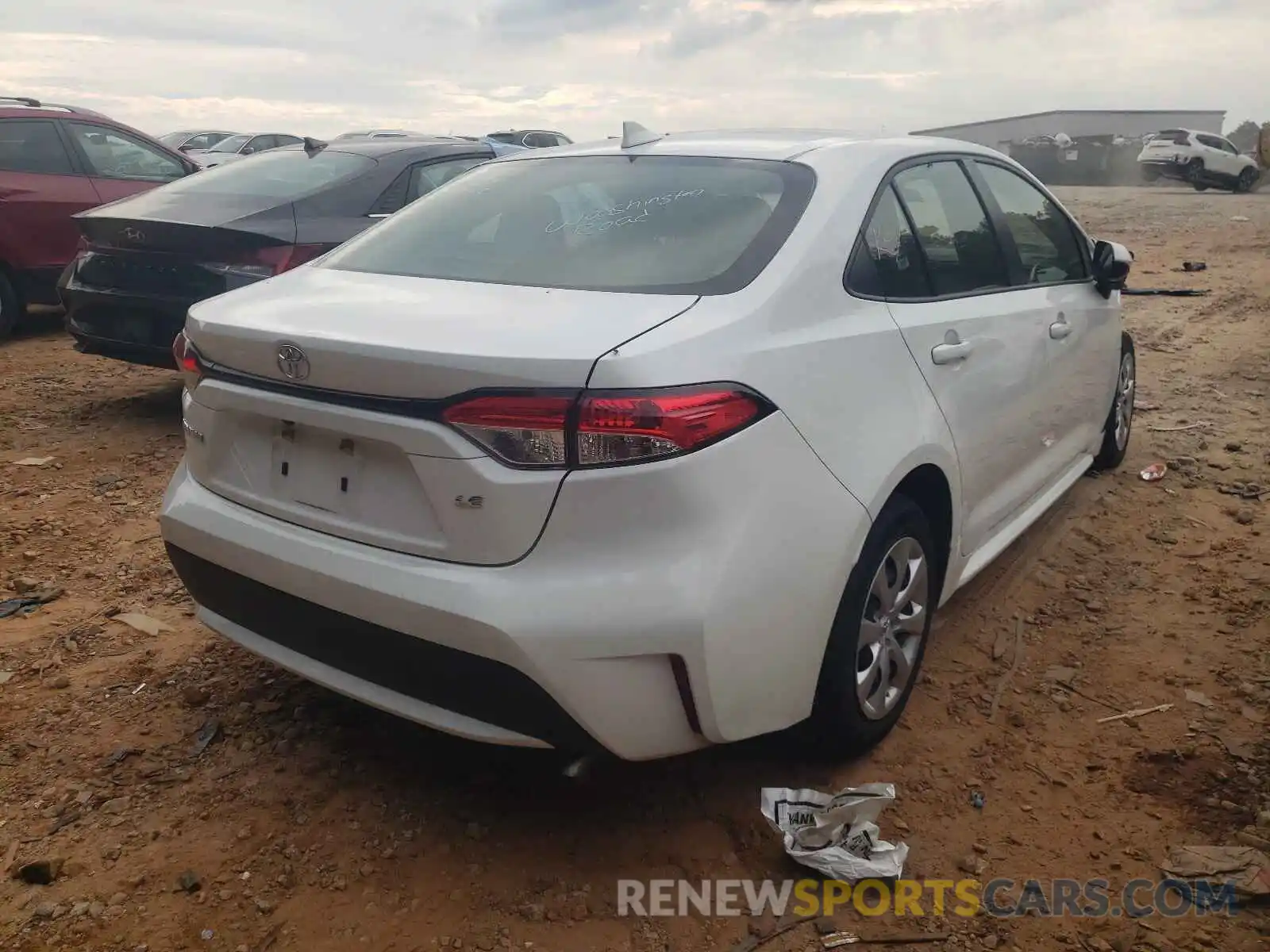 4 Photograph of a damaged car JTDEPRAE2LJ096471 TOYOTA COROLLA 2020