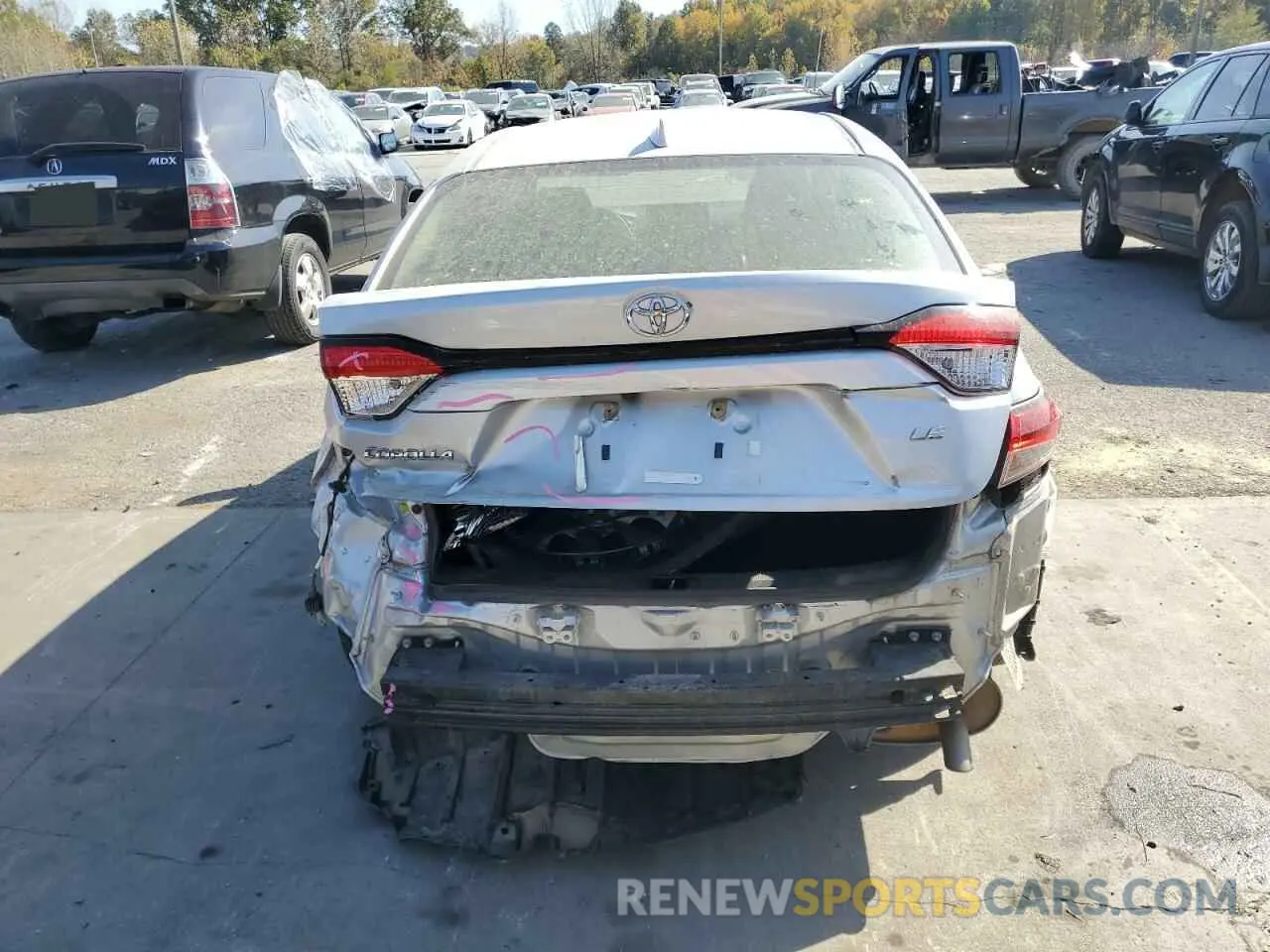 6 Photograph of a damaged car JTDEPRAE2LJ099760 TOYOTA COROLLA 2020