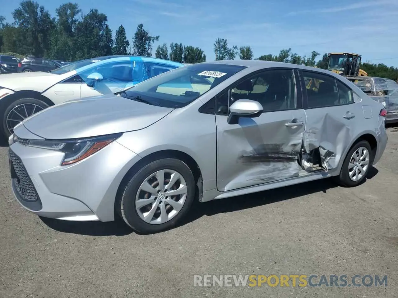 1 Photograph of a damaged car JTDEPRAE2LJ100552 TOYOTA COROLLA 2020