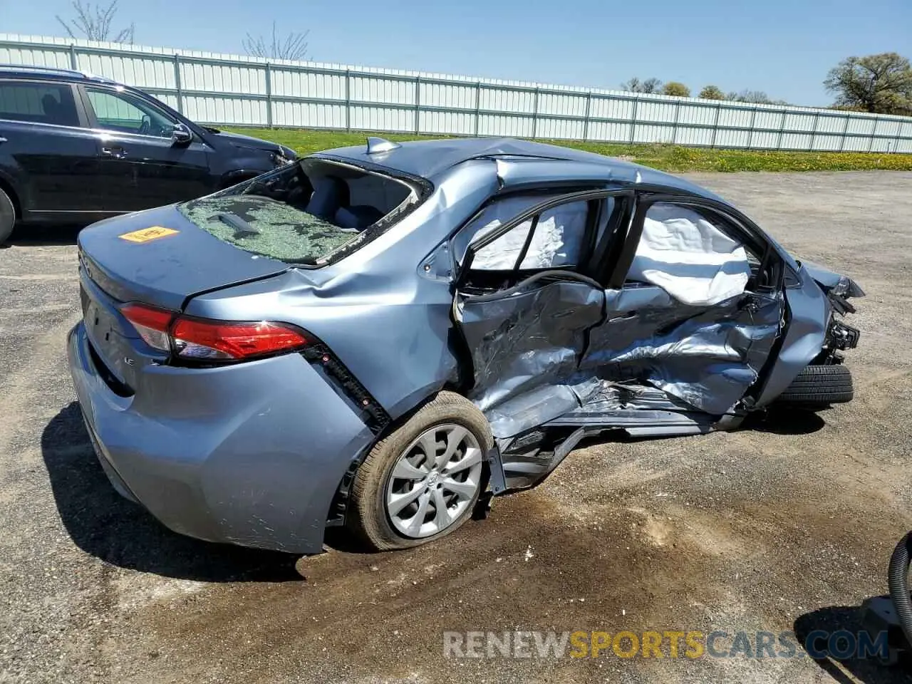 3 Photograph of a damaged car JTDEPRAE2LJ102222 TOYOTA COROLLA 2020