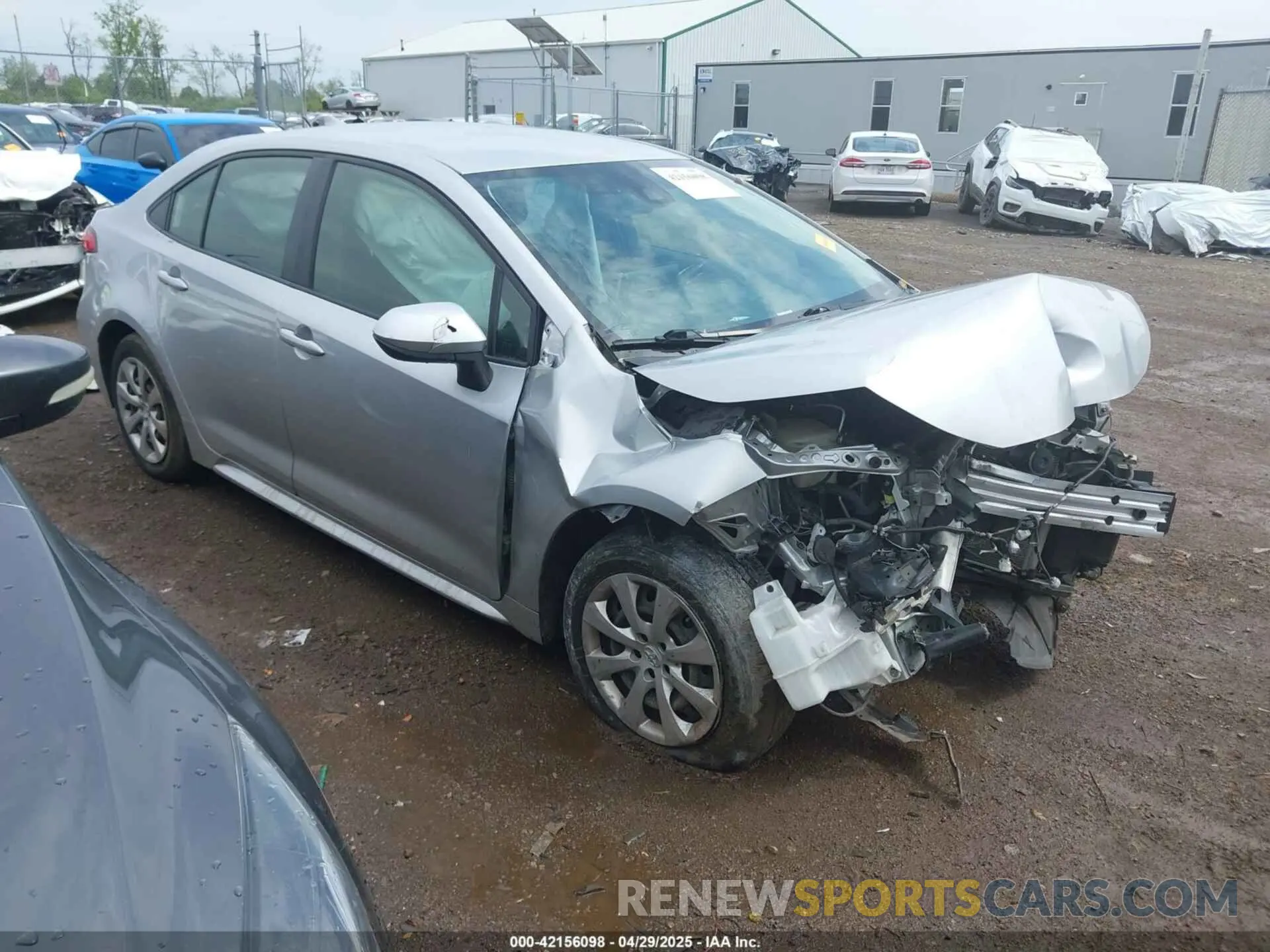 1 Photograph of a damaged car JTDEPRAE2LJ102365 TOYOTA COROLLA 2020