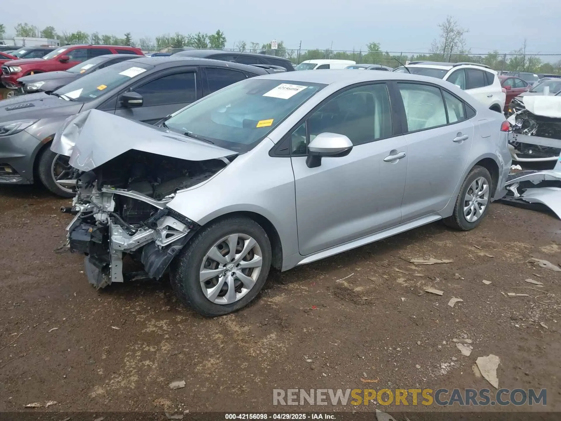 2 Photograph of a damaged car JTDEPRAE2LJ102365 TOYOTA COROLLA 2020