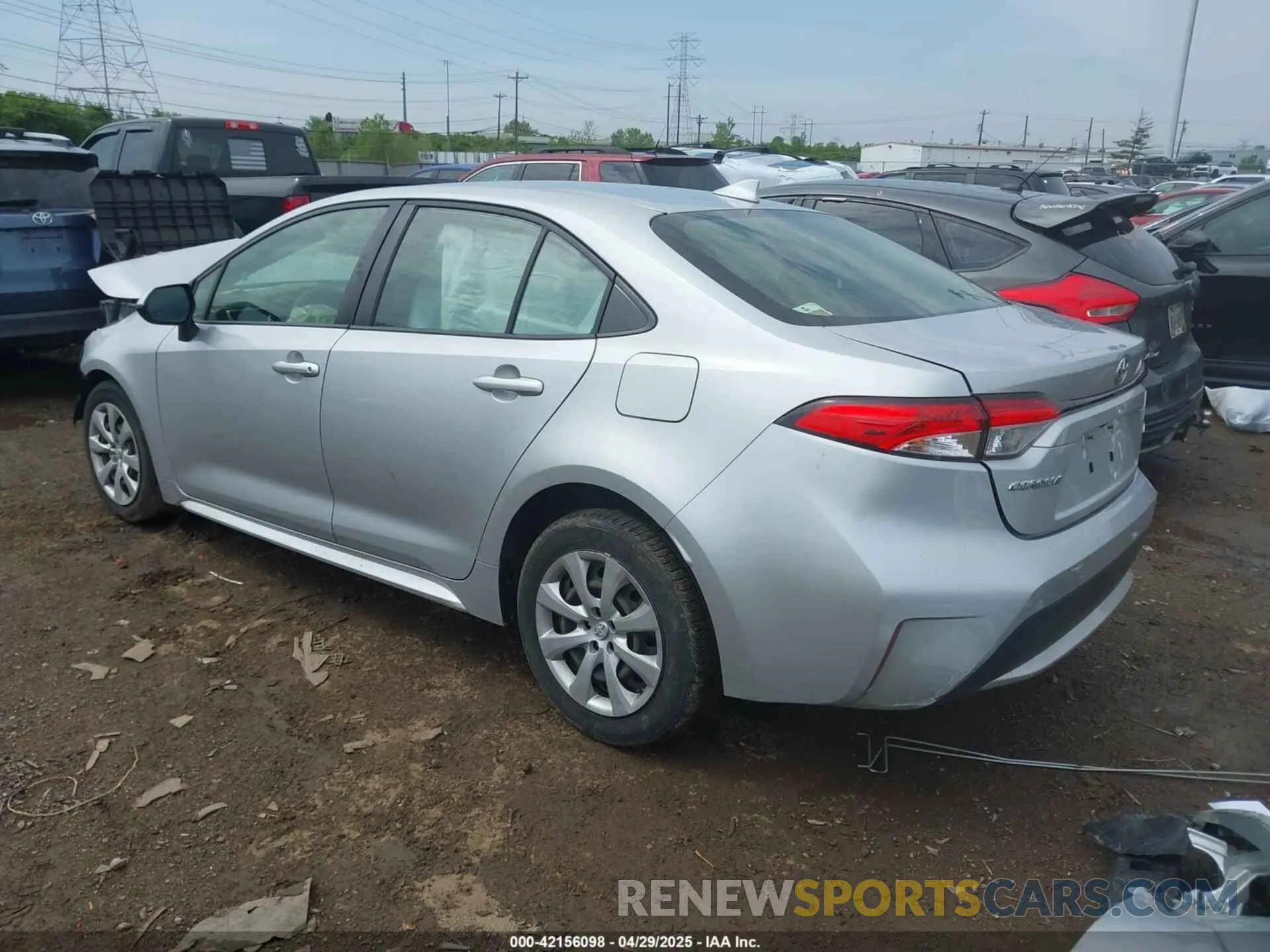 3 Photograph of a damaged car JTDEPRAE2LJ102365 TOYOTA COROLLA 2020