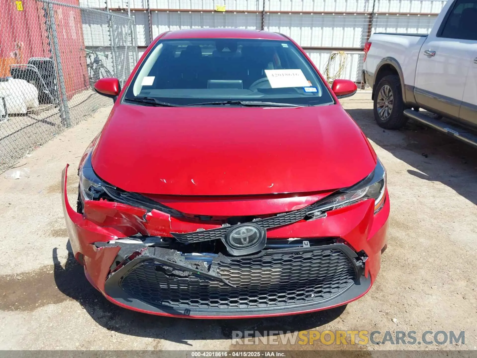 12 Photograph of a damaged car JTDEPRAE2LJ105329 TOYOTA COROLLA 2020