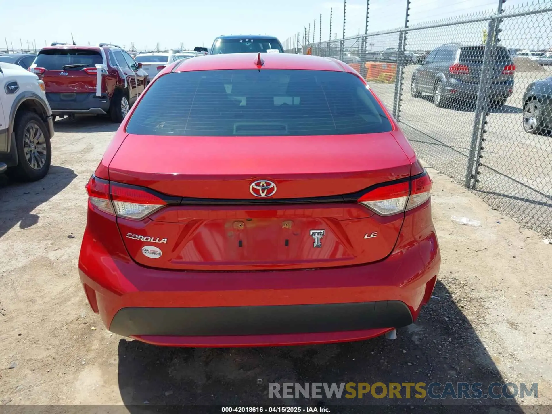 16 Photograph of a damaged car JTDEPRAE2LJ105329 TOYOTA COROLLA 2020