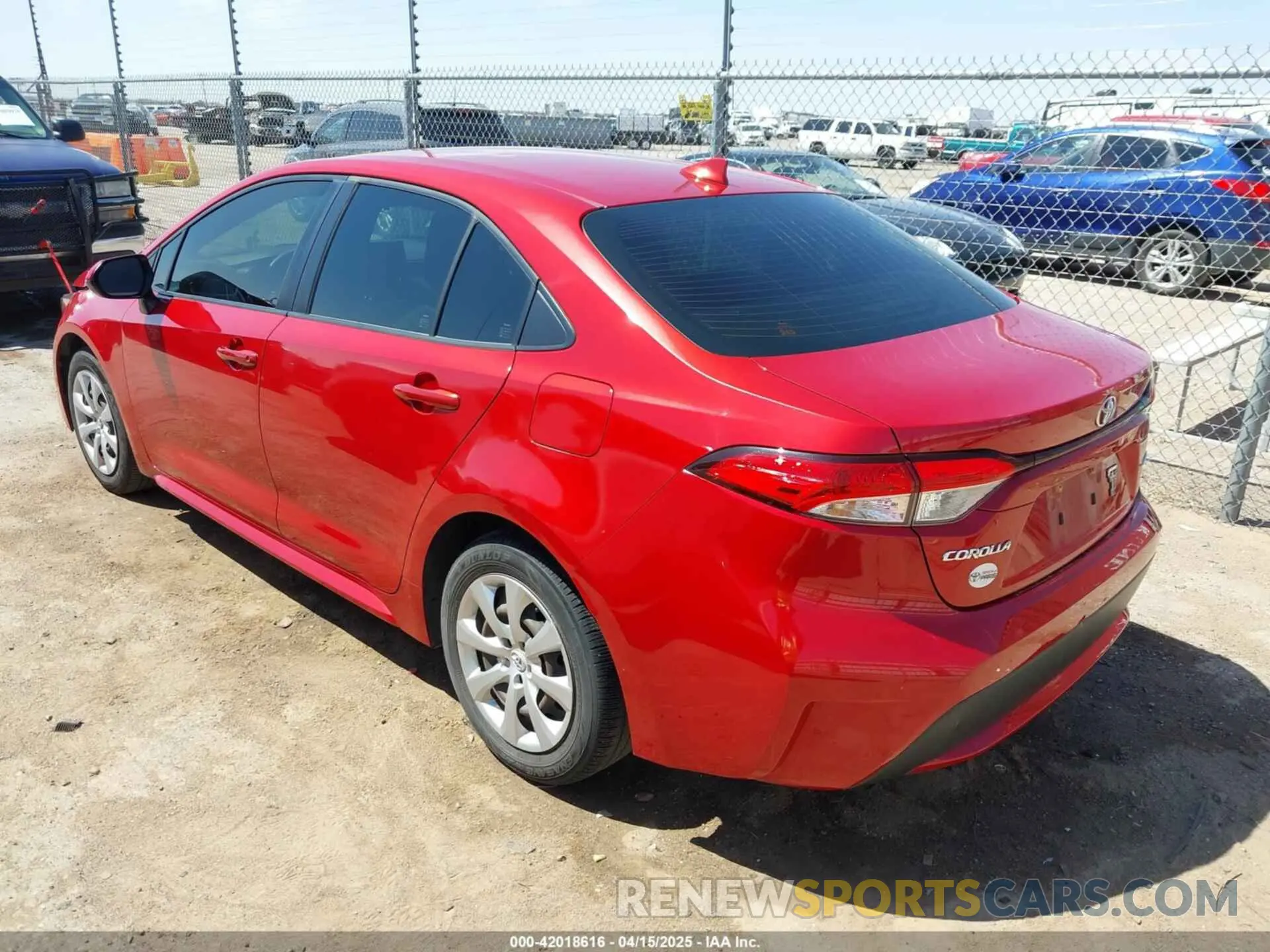 3 Photograph of a damaged car JTDEPRAE2LJ105329 TOYOTA COROLLA 2020