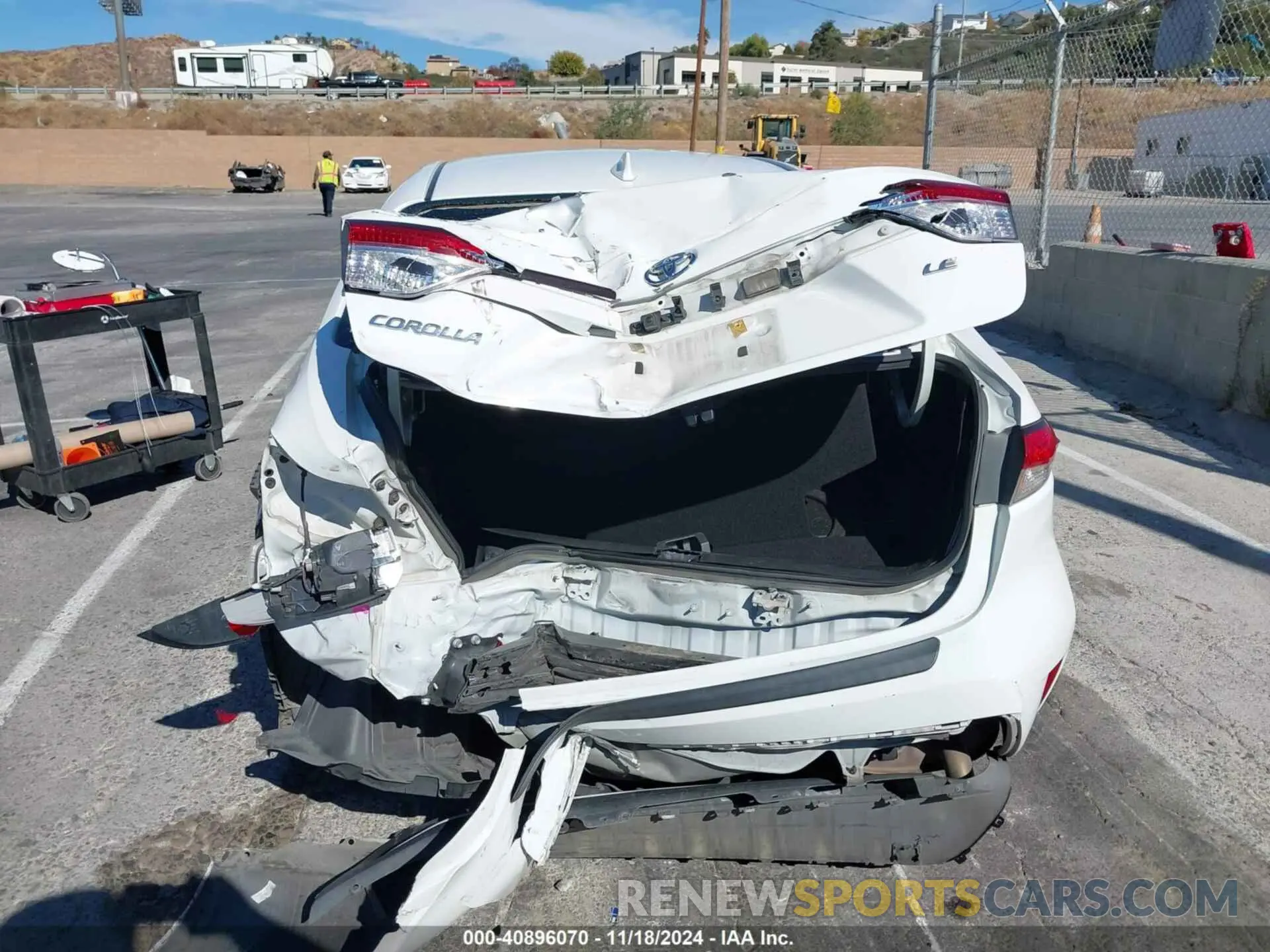 16 Photograph of a damaged car JTDEPRAE2LJ105993 TOYOTA COROLLA 2020
