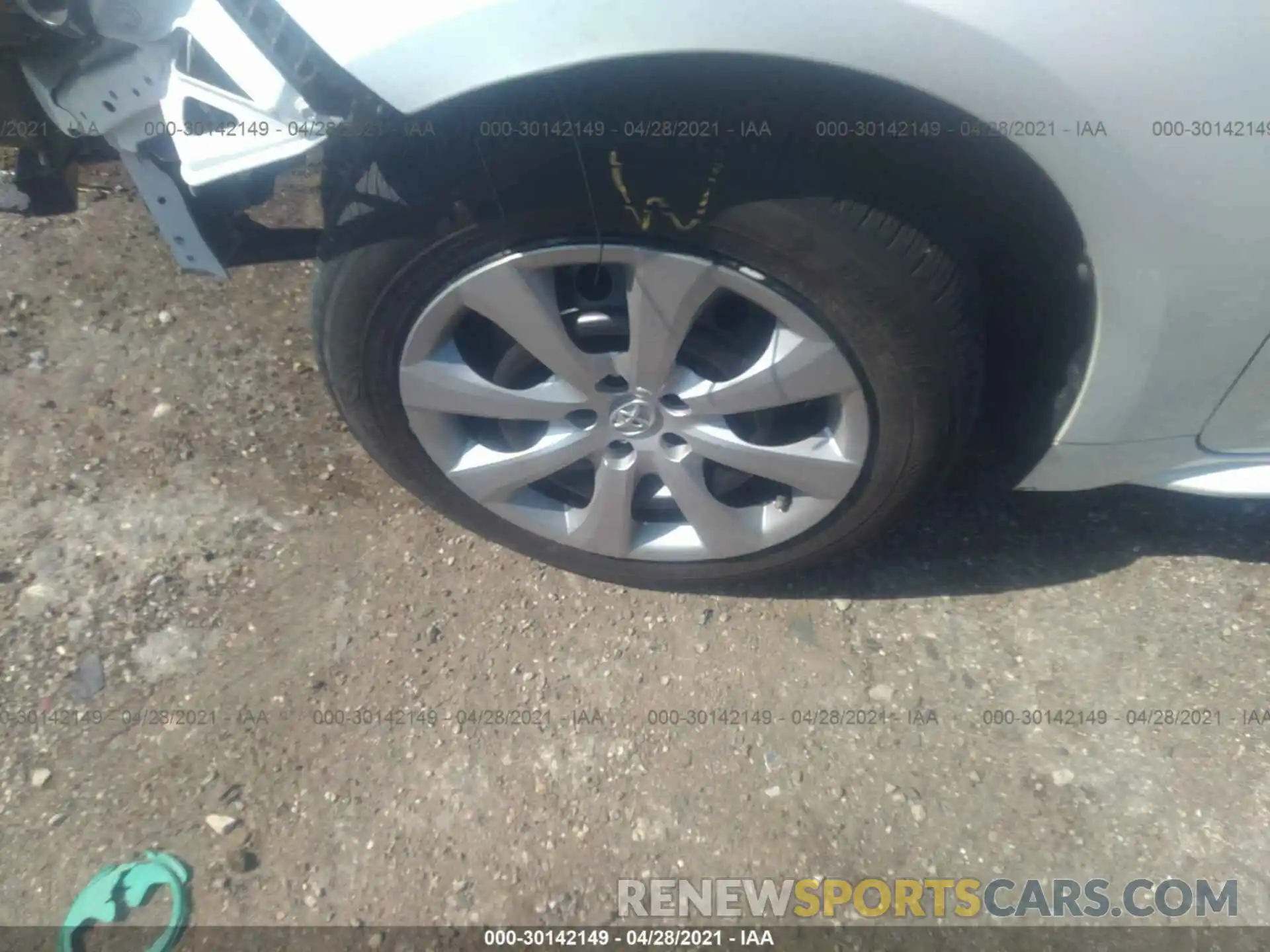 11 Photograph of a damaged car JTDEPRAE2LJ106545 TOYOTA COROLLA 2020