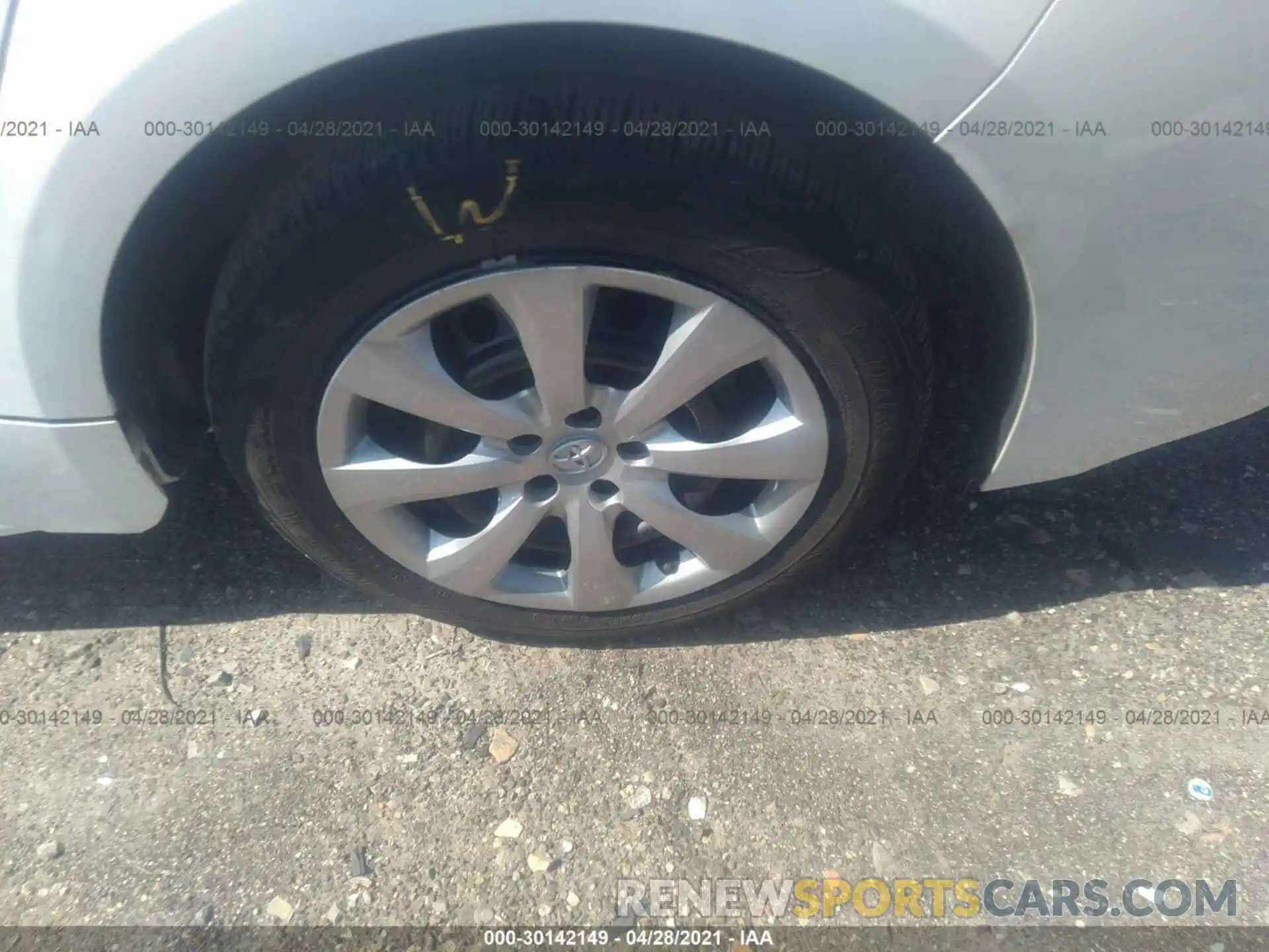 12 Photograph of a damaged car JTDEPRAE2LJ106545 TOYOTA COROLLA 2020