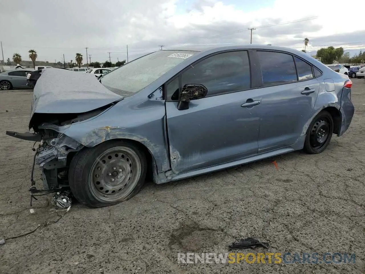 1 Photograph of a damaged car JTDEPRAE2LJ112023 TOYOTA COROLLA 2020