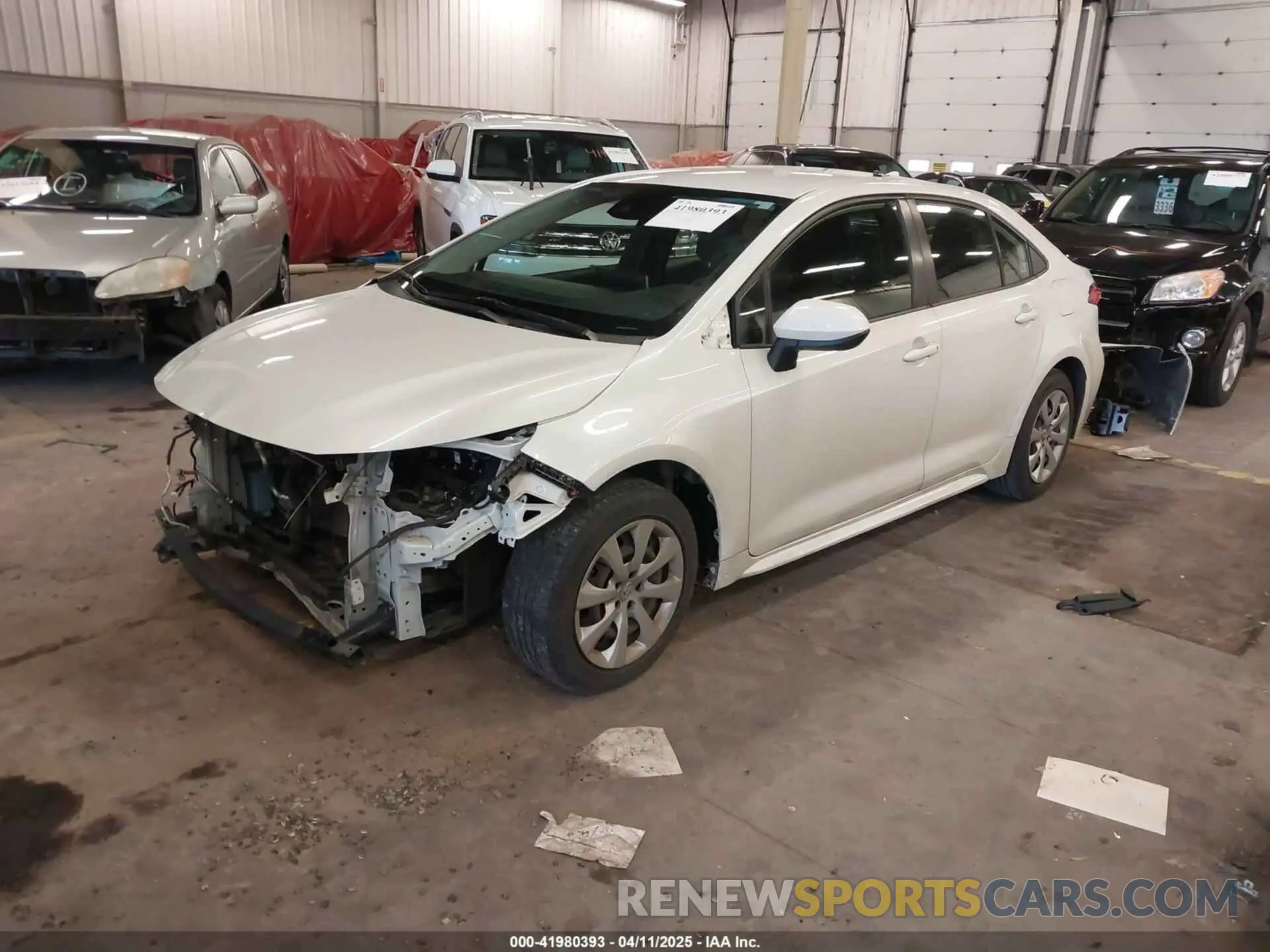 2 Photograph of a damaged car JTDEPRAE2LJ112667 TOYOTA COROLLA 2020