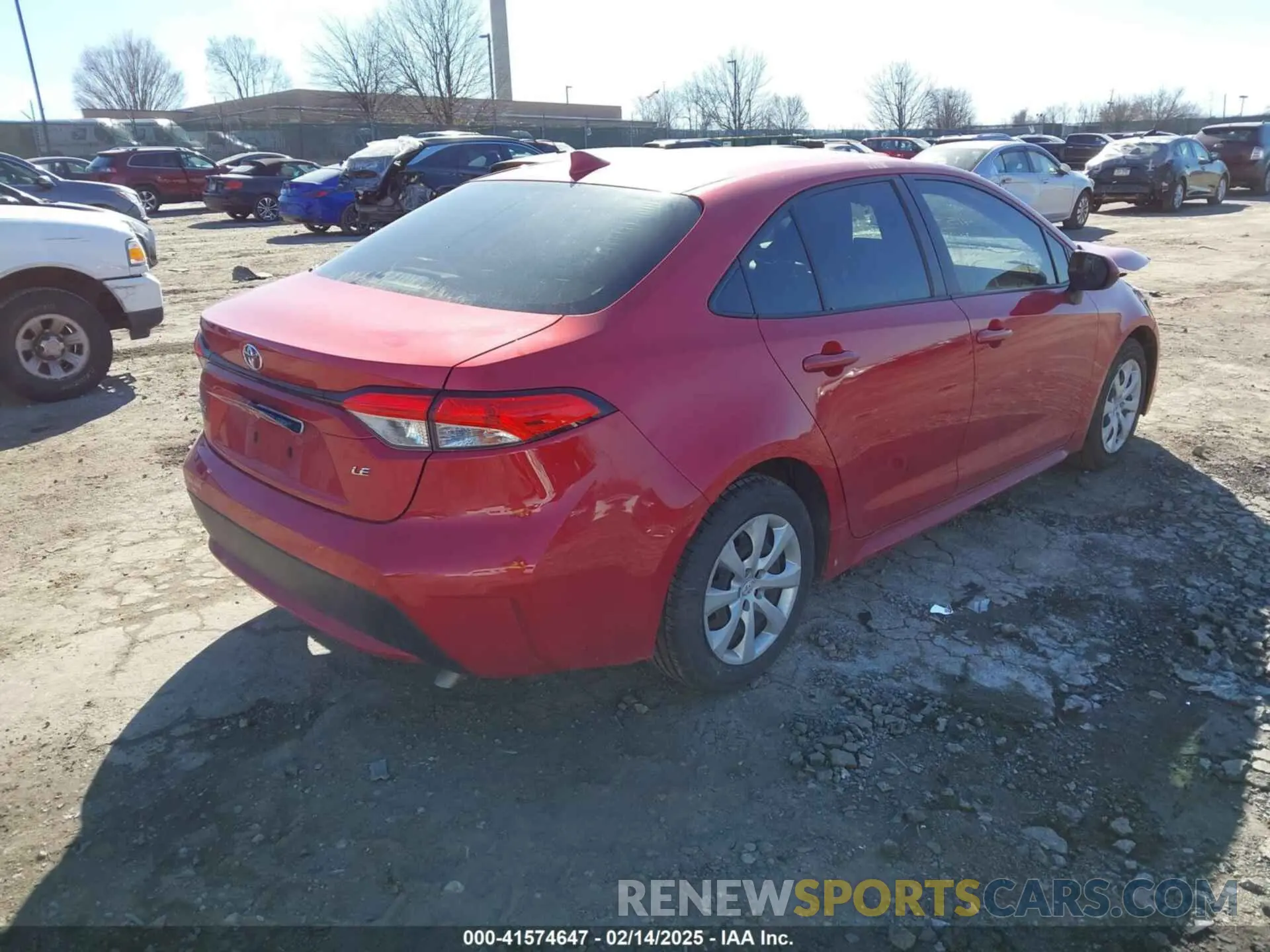 4 Photograph of a damaged car JTDEPRAE2LJ112720 TOYOTA COROLLA 2020
