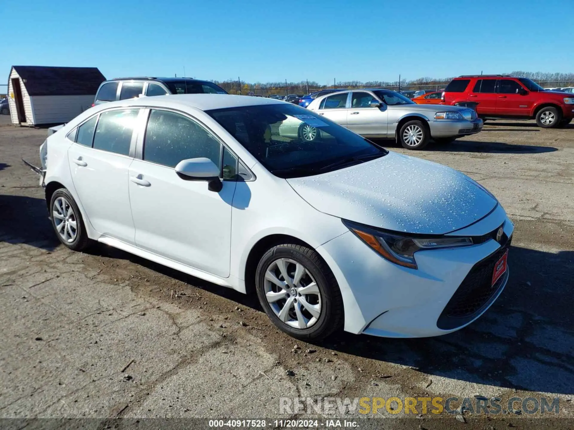 1 Photograph of a damaged car JTDEPRAE2LJ114063 TOYOTA COROLLA 2020