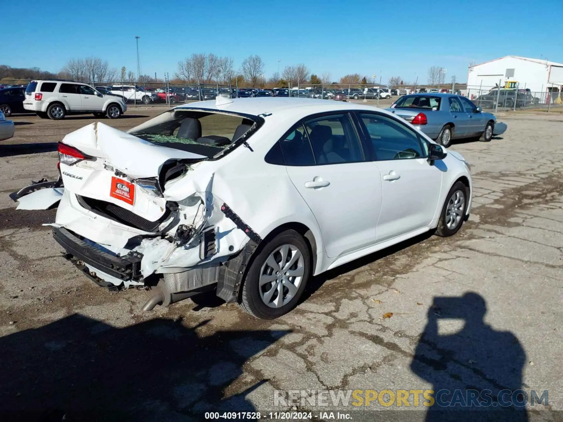 4 Photograph of a damaged car JTDEPRAE2LJ114063 TOYOTA COROLLA 2020