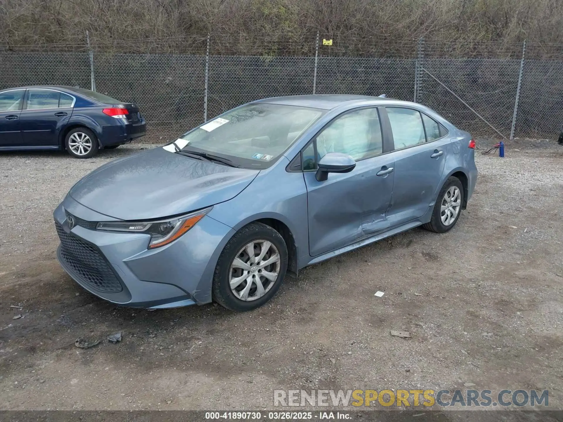 2 Photograph of a damaged car JTDEPRAE3L1007619 TOYOTA COROLLA 2020