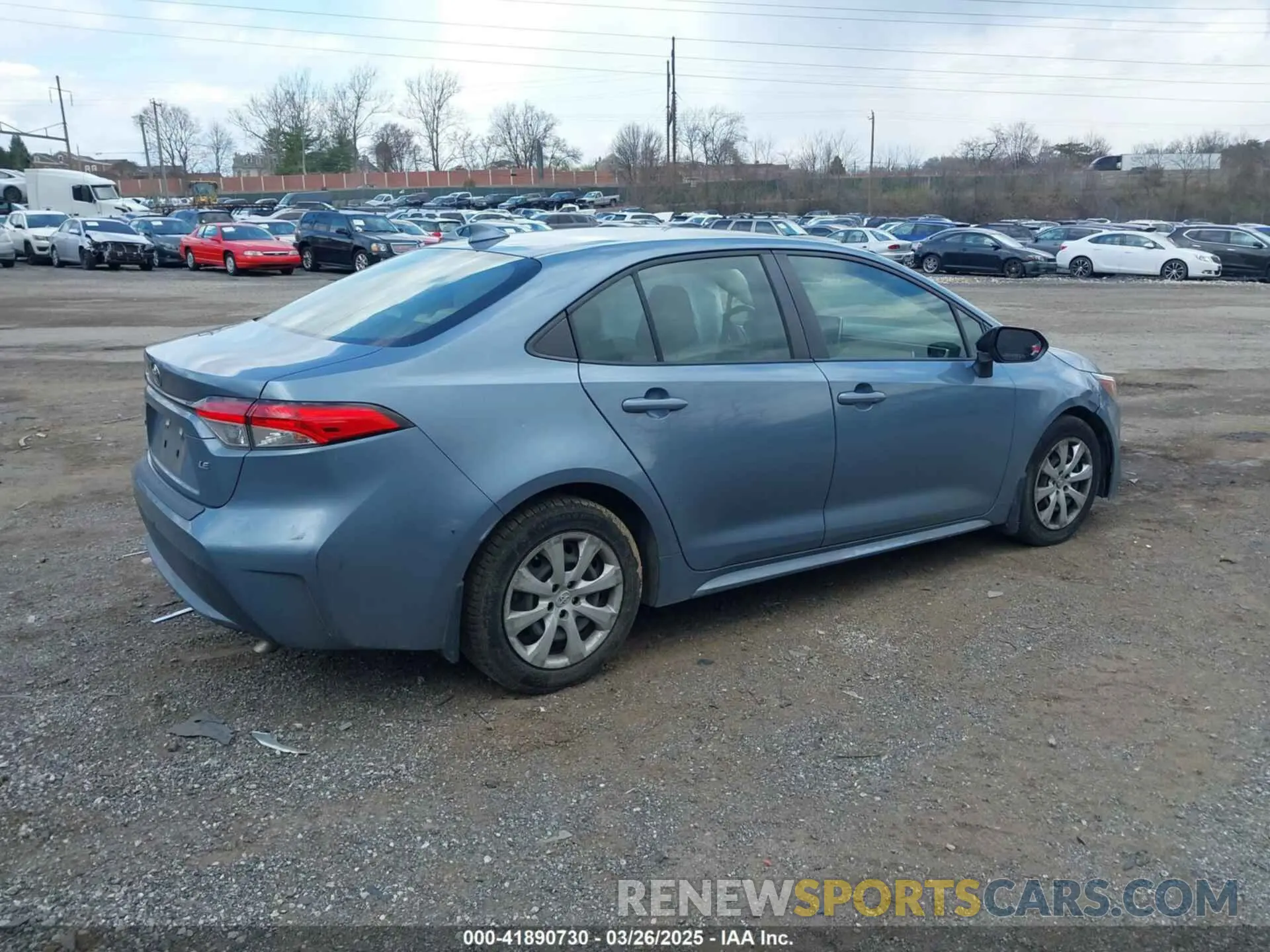 4 Photograph of a damaged car JTDEPRAE3L1007619 TOYOTA COROLLA 2020