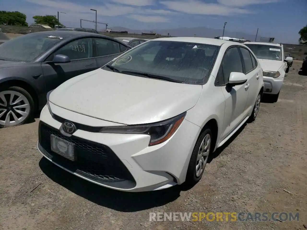 2 Photograph of a damaged car JTDEPRAE3LJ002632 TOYOTA COROLLA 2020