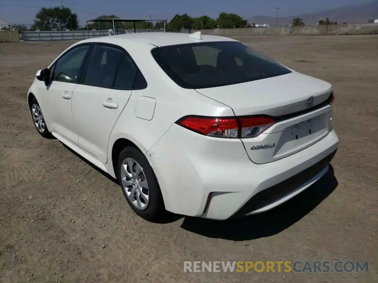 3 Photograph of a damaged car JTDEPRAE3LJ002632 TOYOTA COROLLA 2020