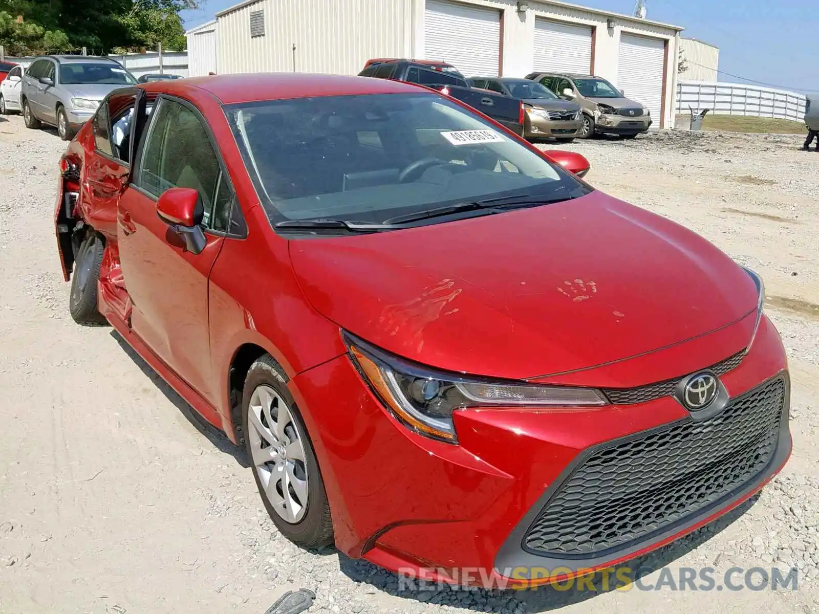 1 Photograph of a damaged car JTDEPRAE3LJ002677 TOYOTA COROLLA 2020