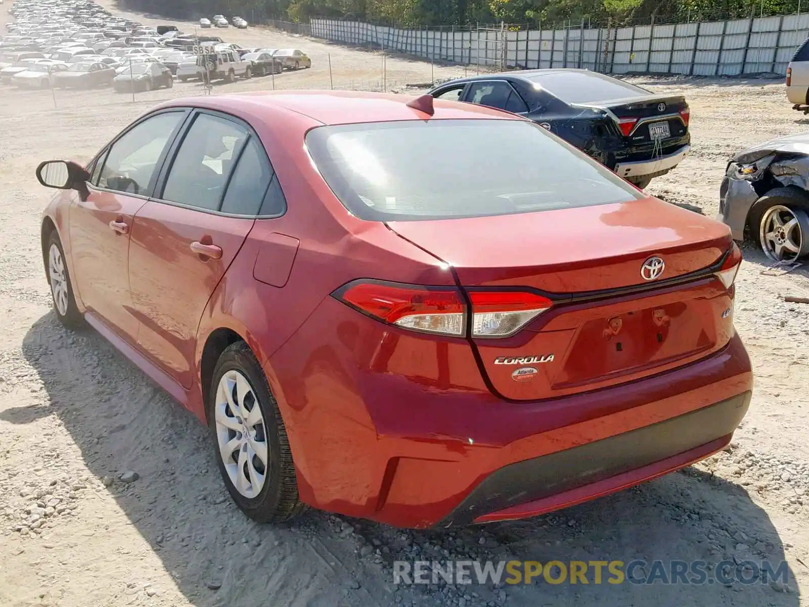 3 Photograph of a damaged car JTDEPRAE3LJ002677 TOYOTA COROLLA 2020