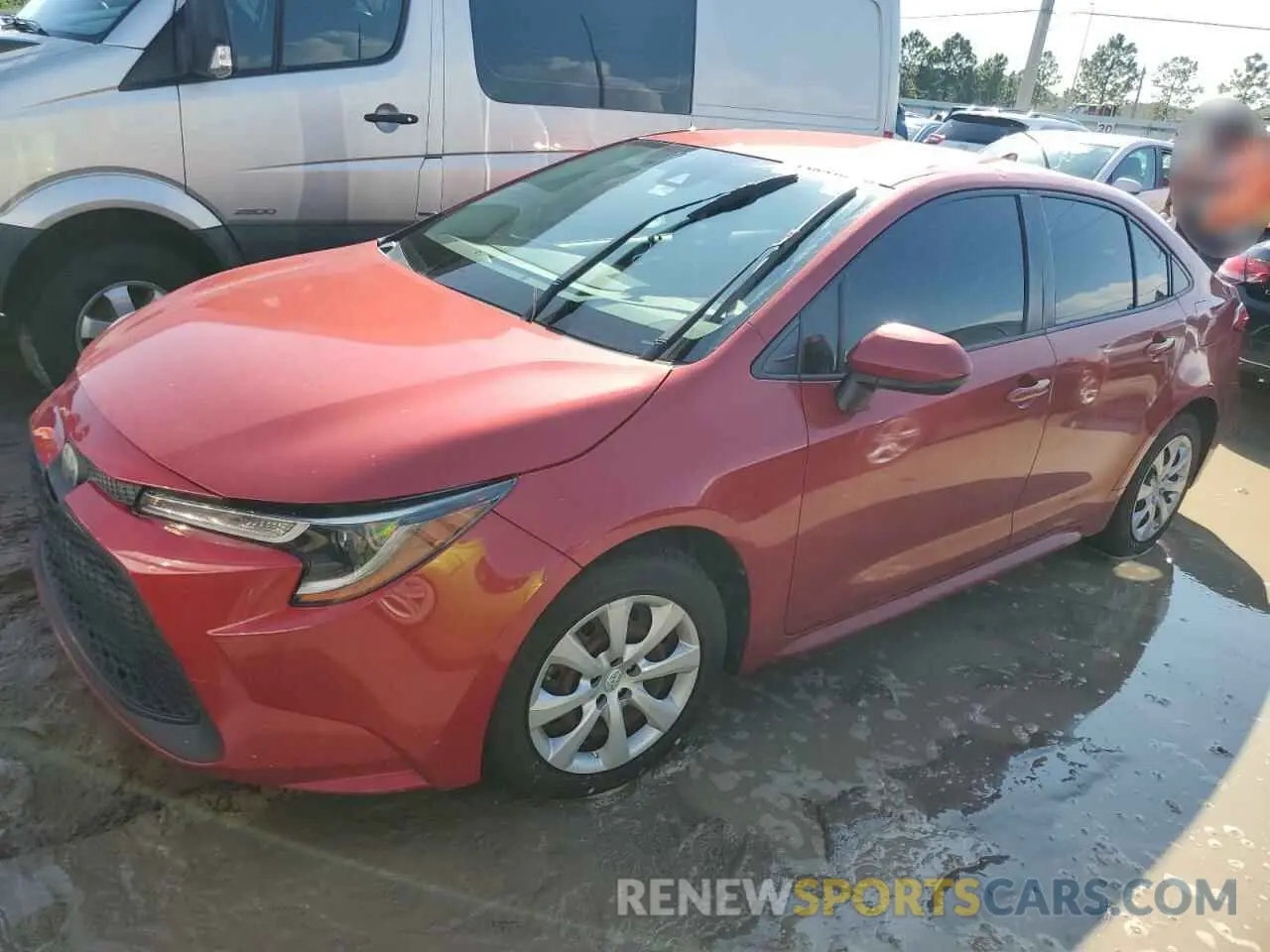 1 Photograph of a damaged car JTDEPRAE3LJ004266 TOYOTA COROLLA 2020