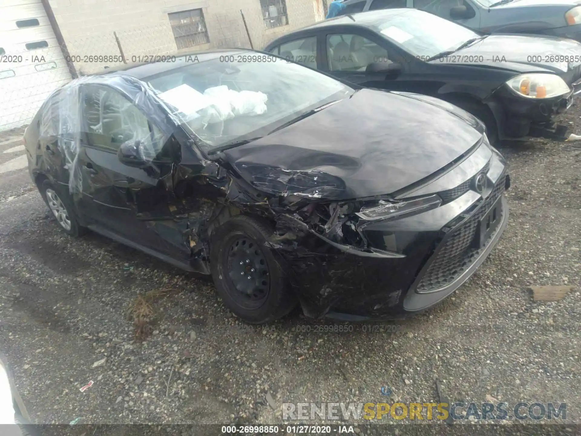 1 Photograph of a damaged car JTDEPRAE3LJ004879 TOYOTA COROLLA 2020