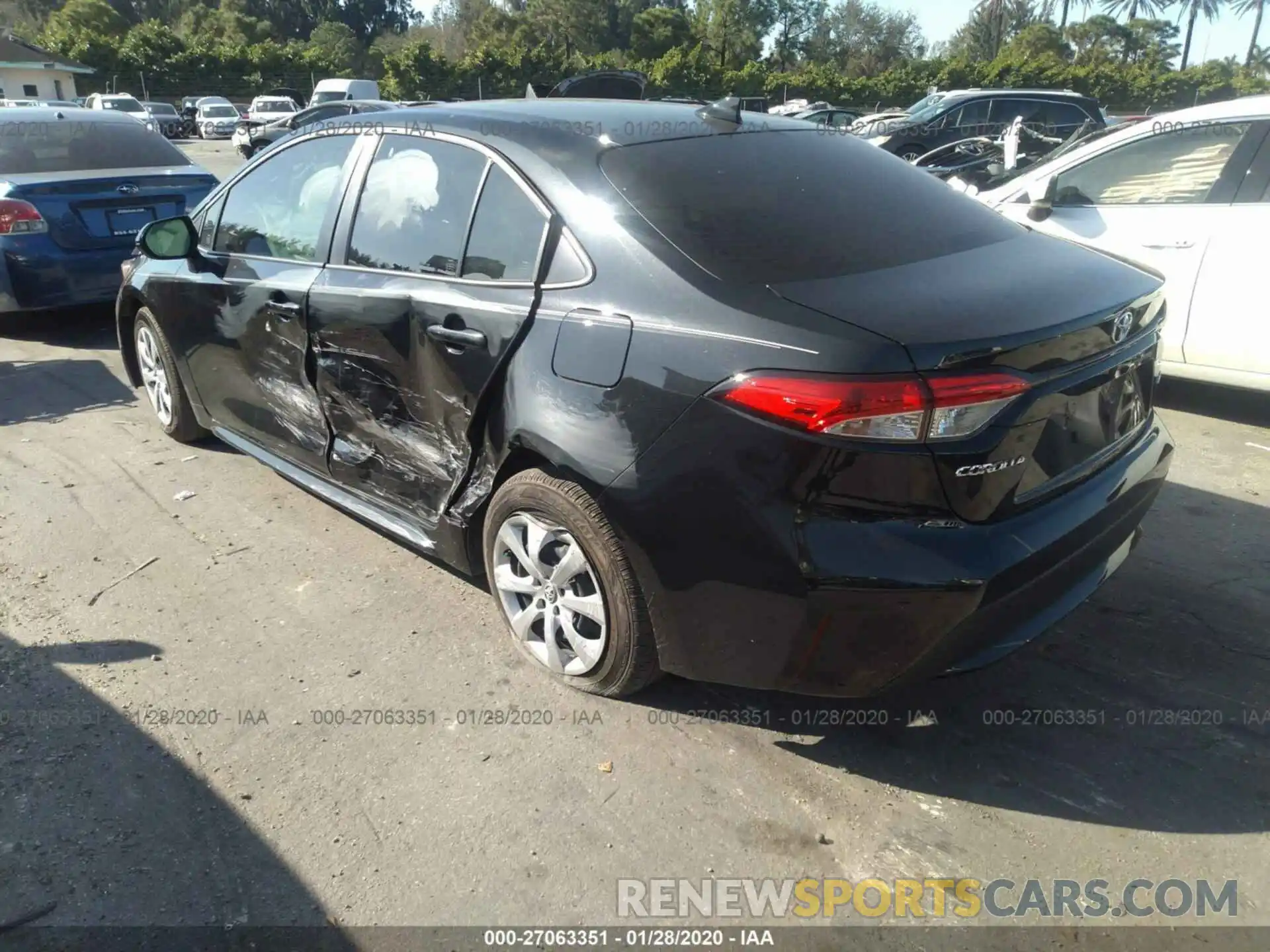 3 Photograph of a damaged car JTDEPRAE3LJ005384 TOYOTA COROLLA 2020