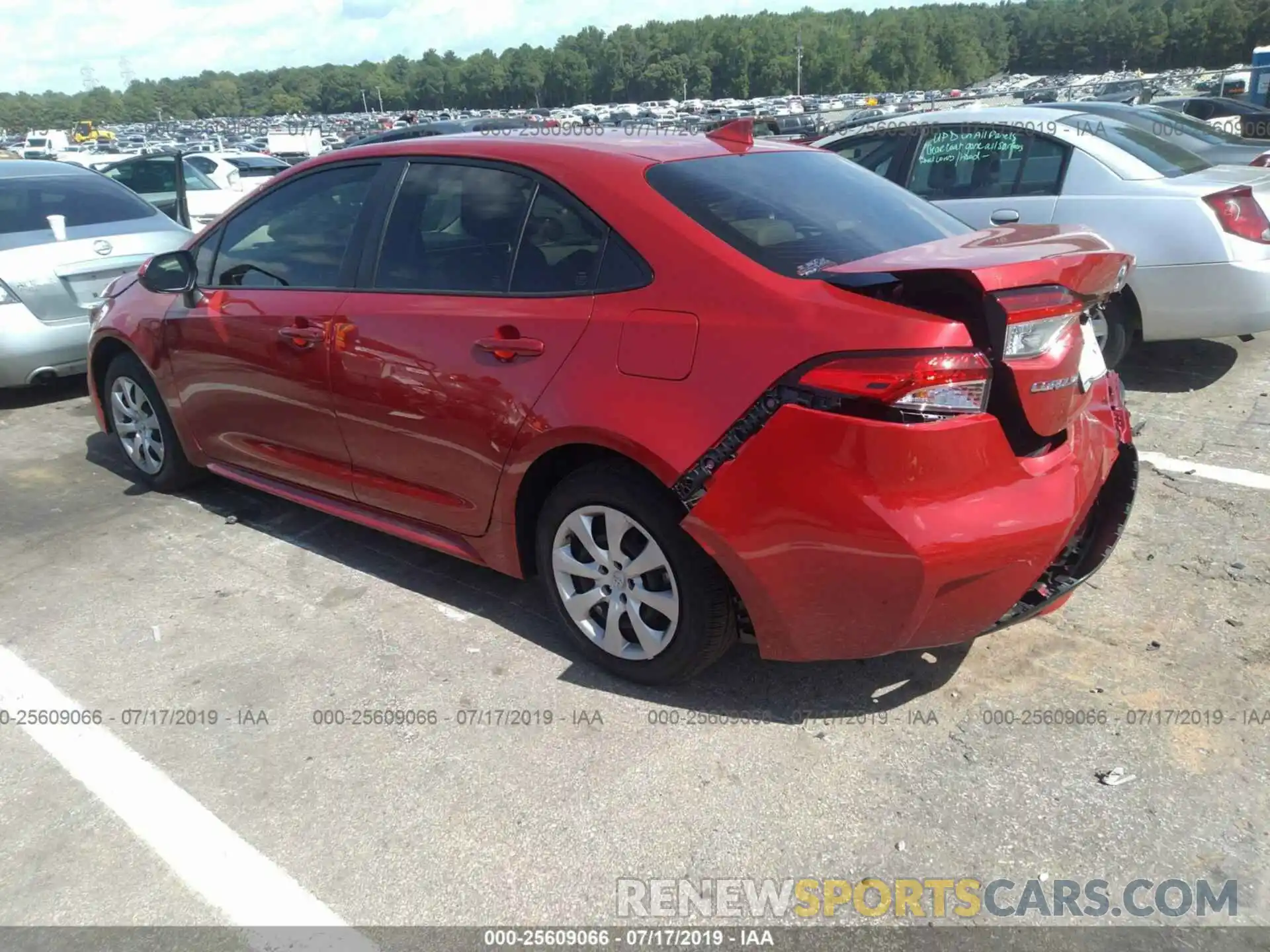 3 Photograph of a damaged car JTDEPRAE3LJ005868 TOYOTA COROLLA 2020