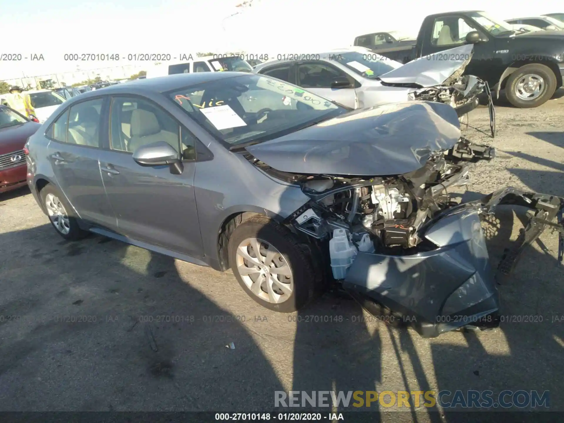 1 Photograph of a damaged car JTDEPRAE3LJ006437 TOYOTA COROLLA 2020