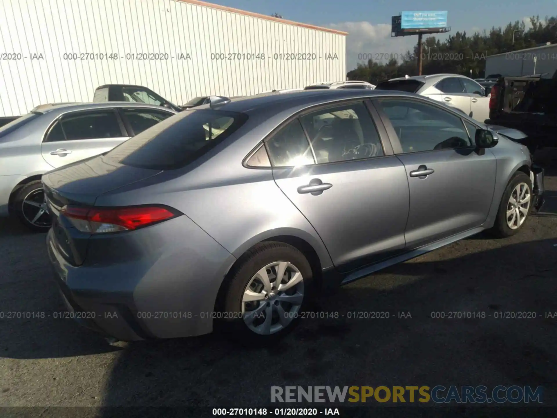 4 Photograph of a damaged car JTDEPRAE3LJ006437 TOYOTA COROLLA 2020