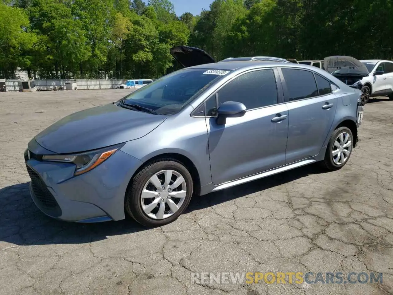 1 Photograph of a damaged car JTDEPRAE3LJ006678 TOYOTA COROLLA 2020