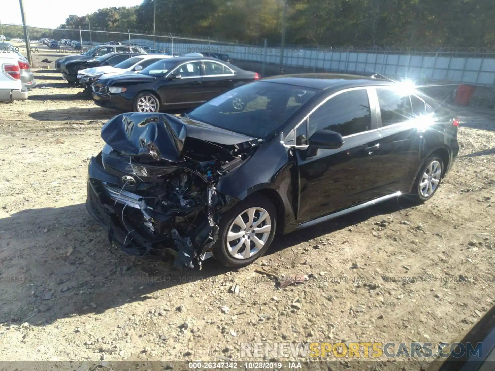 2 Photograph of a damaged car JTDEPRAE3LJ008043 TOYOTA COROLLA 2020