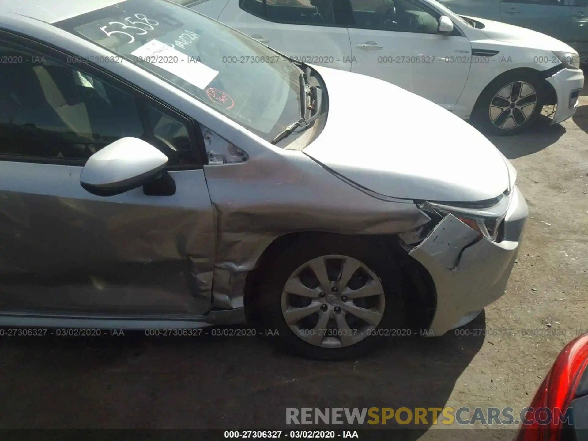 6 Photograph of a damaged car JTDEPRAE3LJ011282 TOYOTA COROLLA 2020