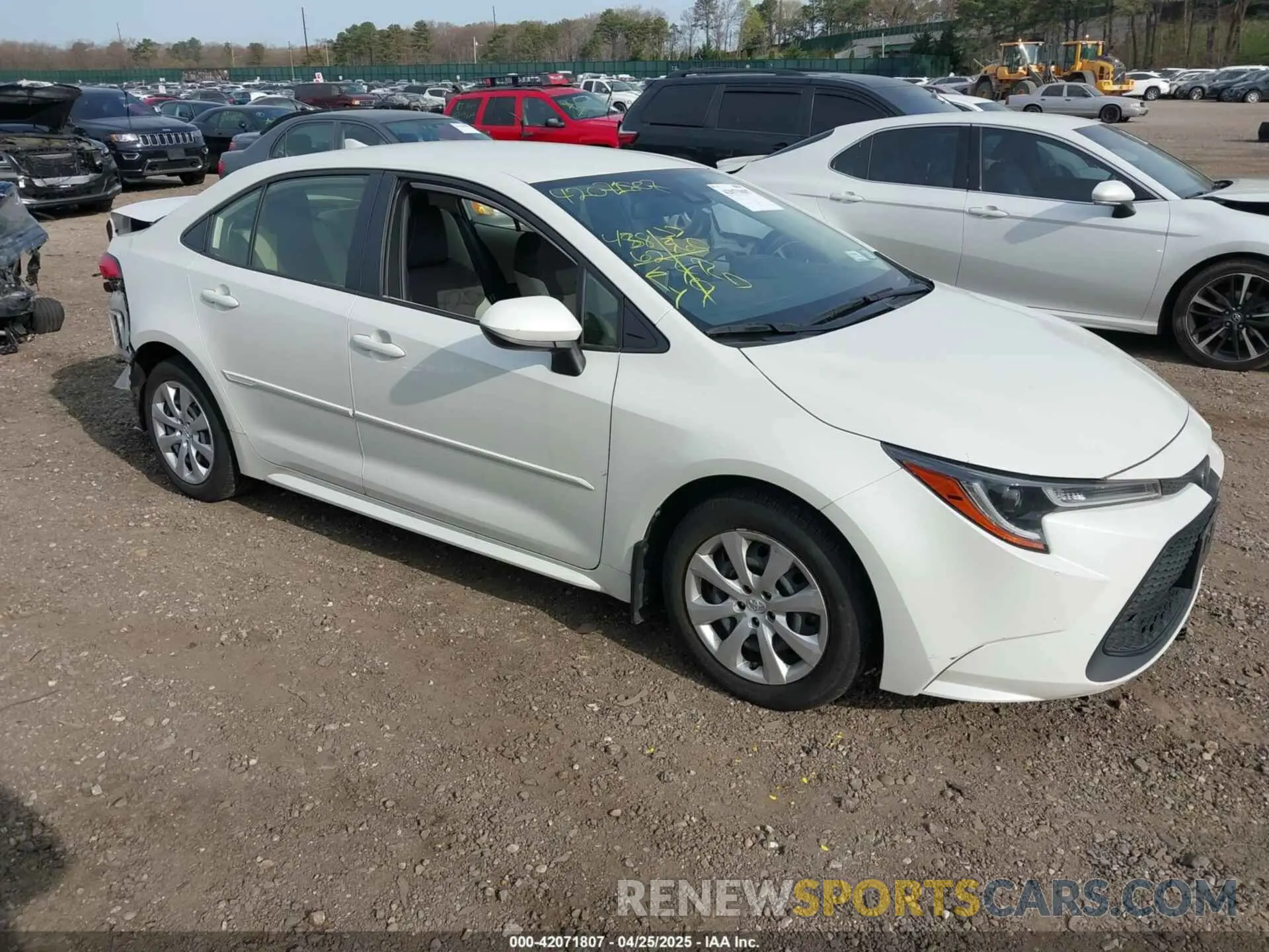 1 Photograph of a damaged car JTDEPRAE3LJ011797 TOYOTA COROLLA 2020