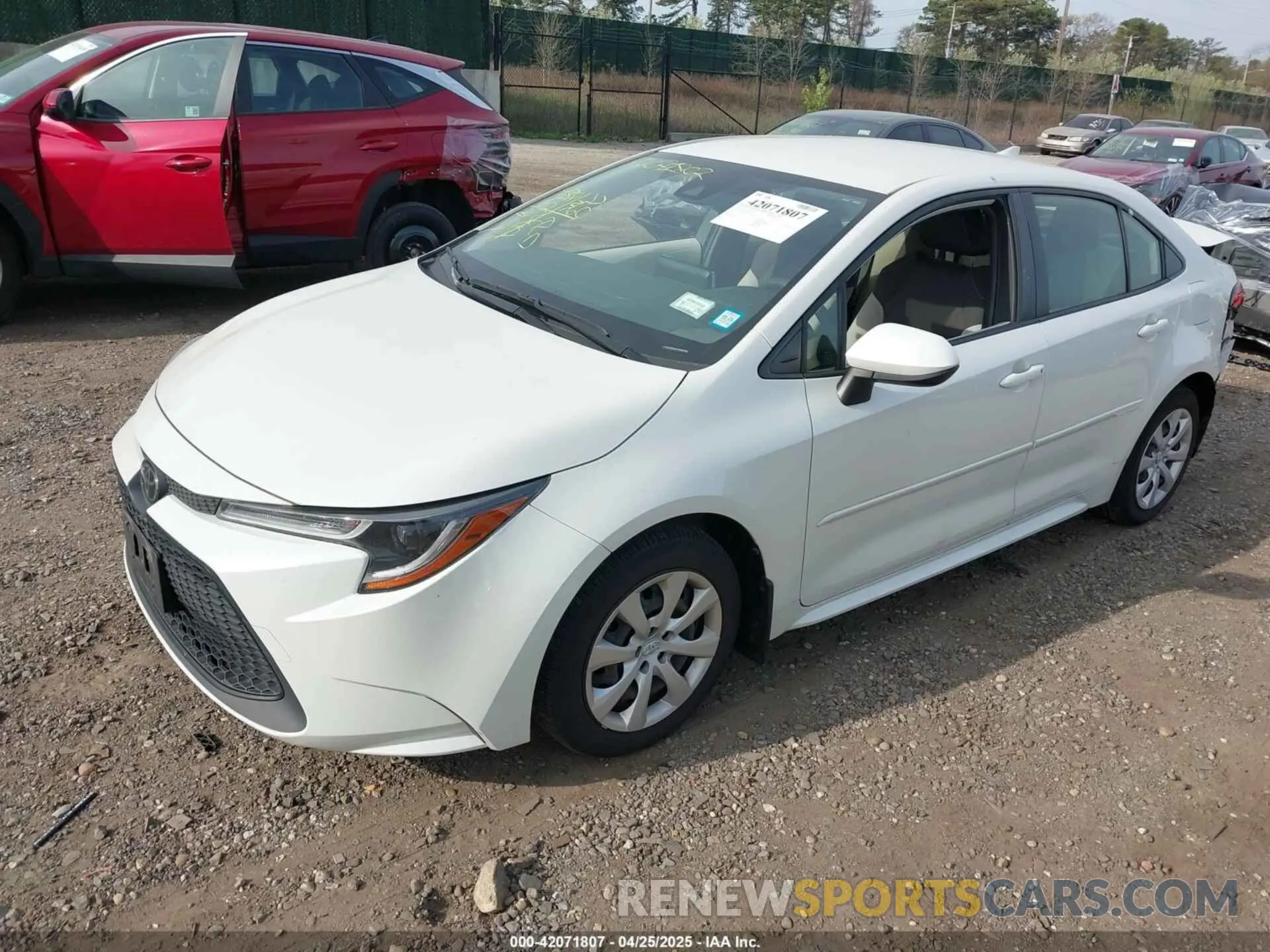 2 Photograph of a damaged car JTDEPRAE3LJ011797 TOYOTA COROLLA 2020