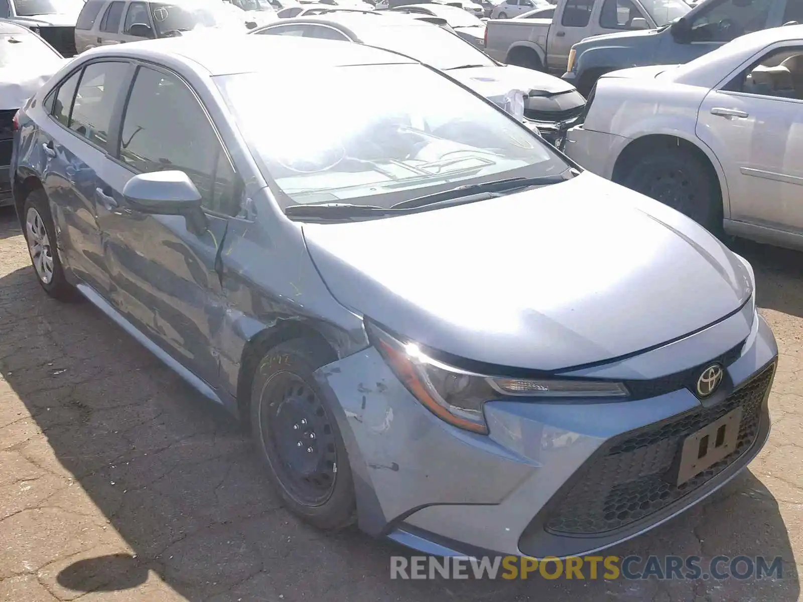 1 Photograph of a damaged car JTDEPRAE3LJ015283 TOYOTA COROLLA 2020