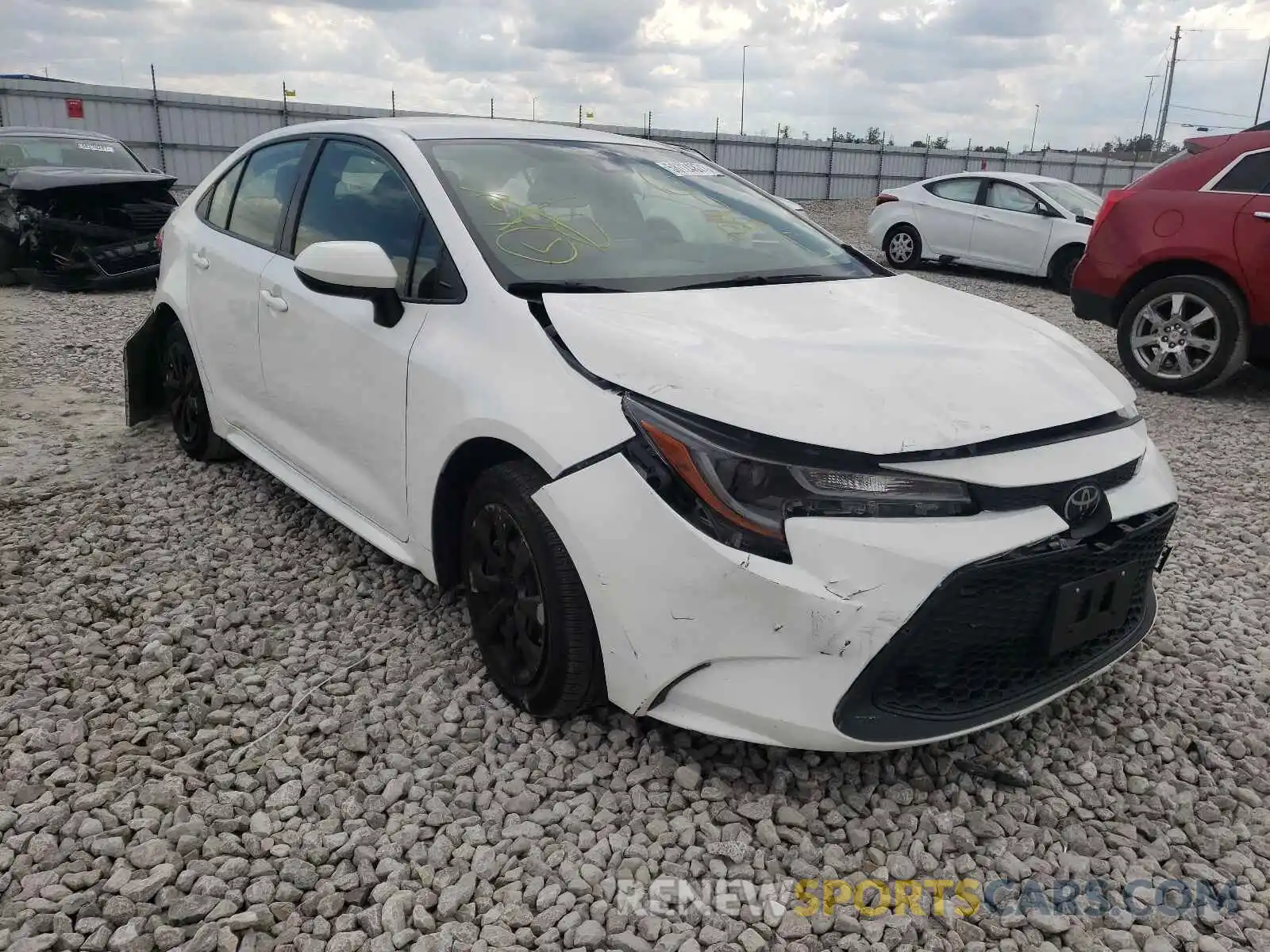 1 Photograph of a damaged car JTDEPRAE3LJ018717 TOYOTA COROLLA 2020