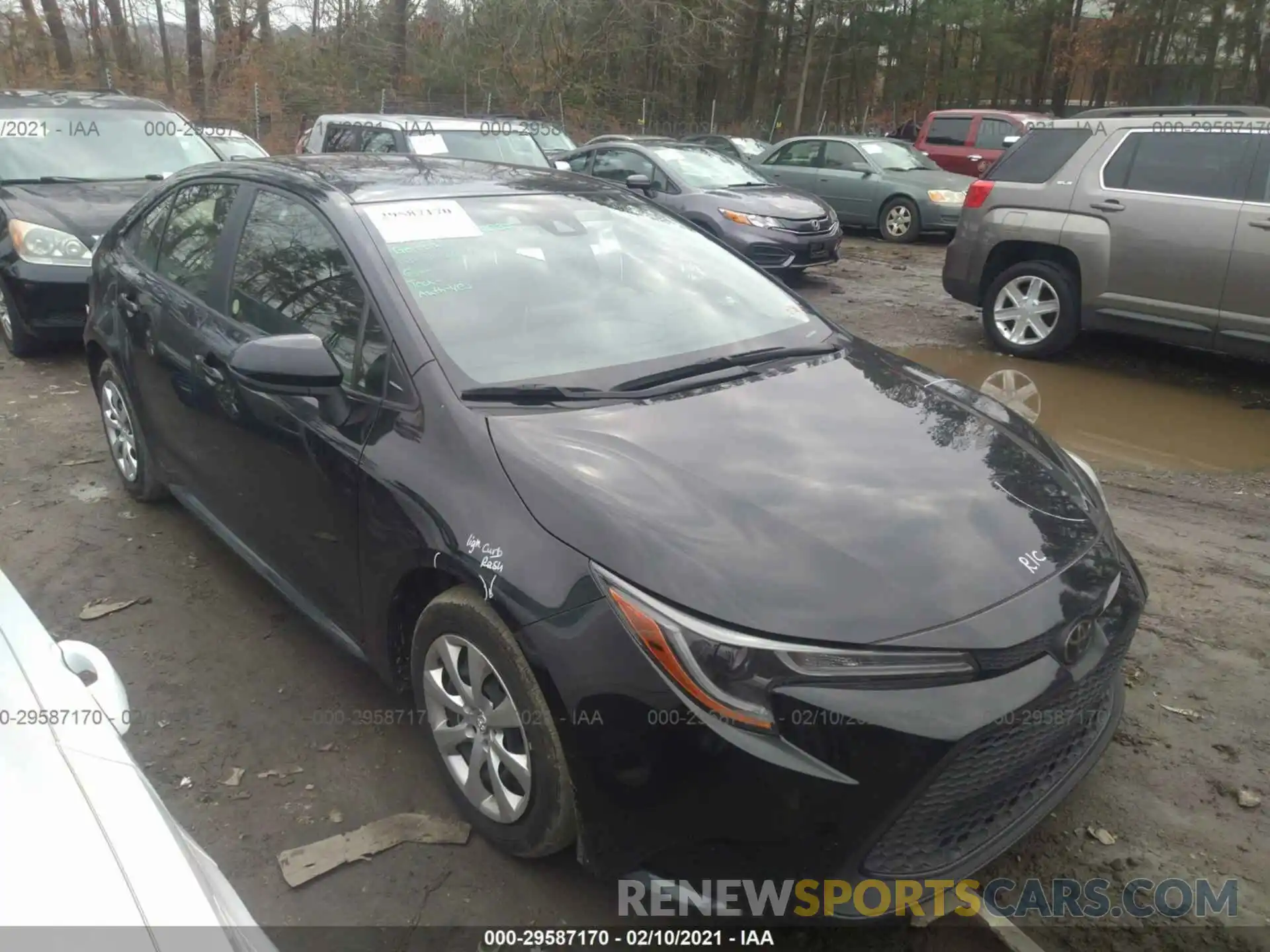 1 Photograph of a damaged car JTDEPRAE3LJ019057 TOYOTA COROLLA 2020