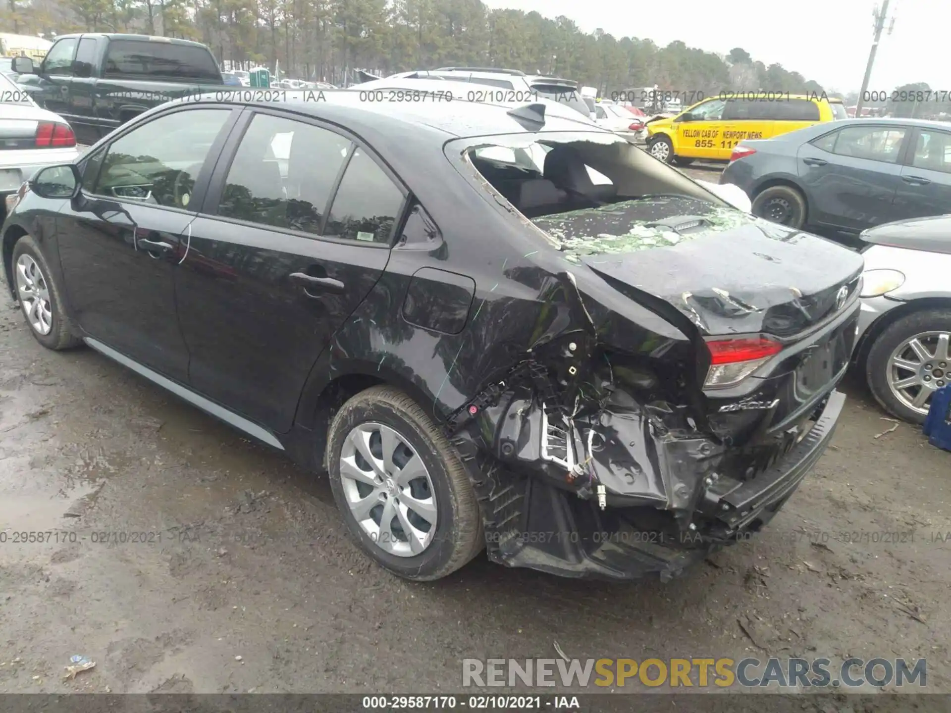 3 Photograph of a damaged car JTDEPRAE3LJ019057 TOYOTA COROLLA 2020