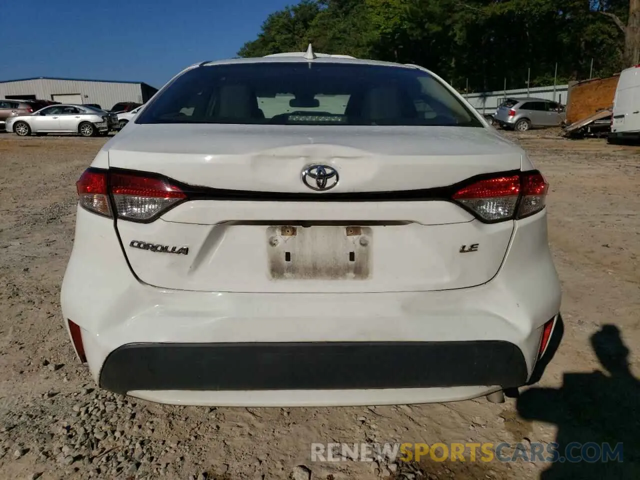 6 Photograph of a damaged car JTDEPRAE3LJ019155 TOYOTA COROLLA 2020