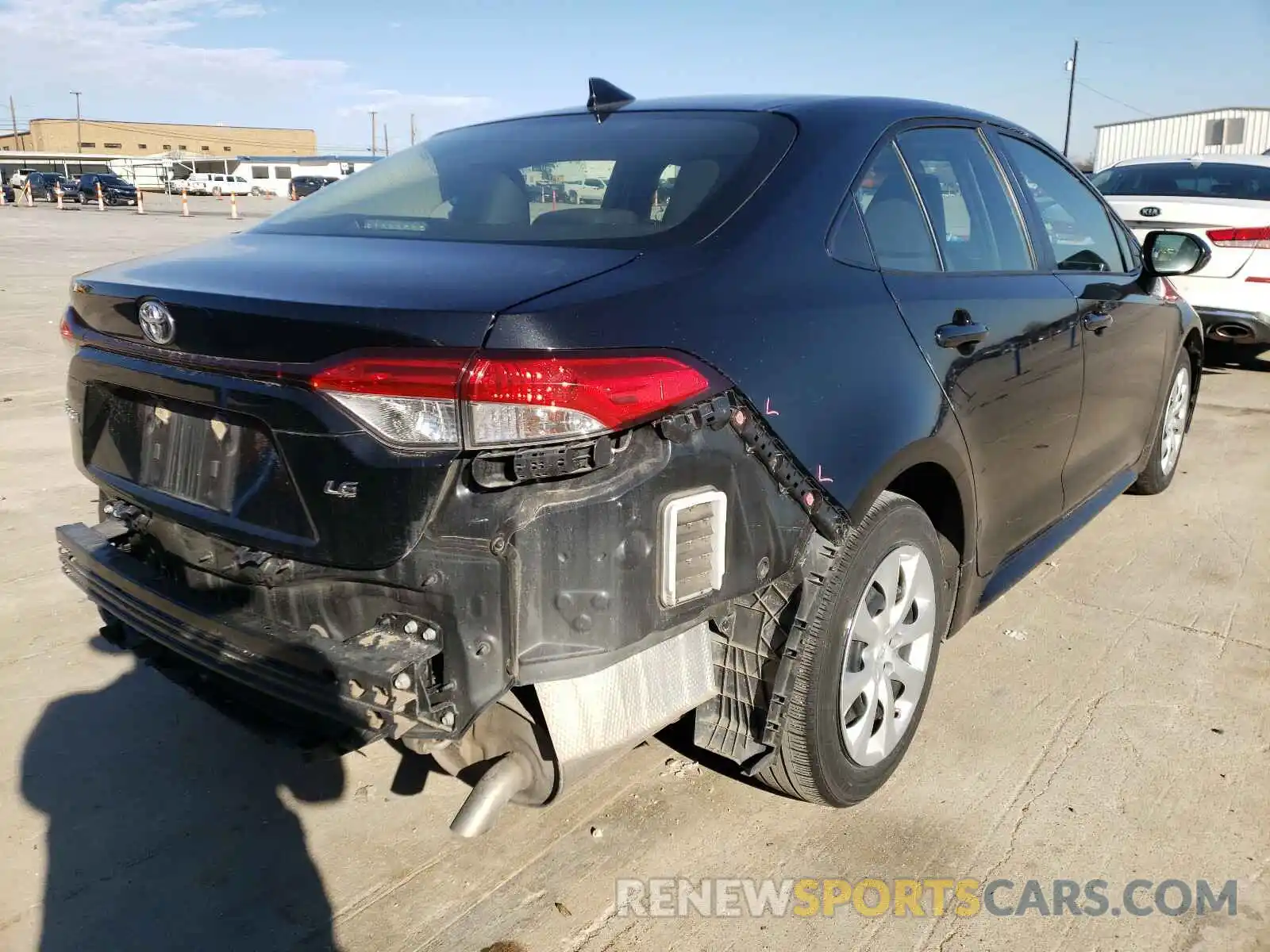 4 Photograph of a damaged car JTDEPRAE3LJ020130 TOYOTA COROLLA 2020