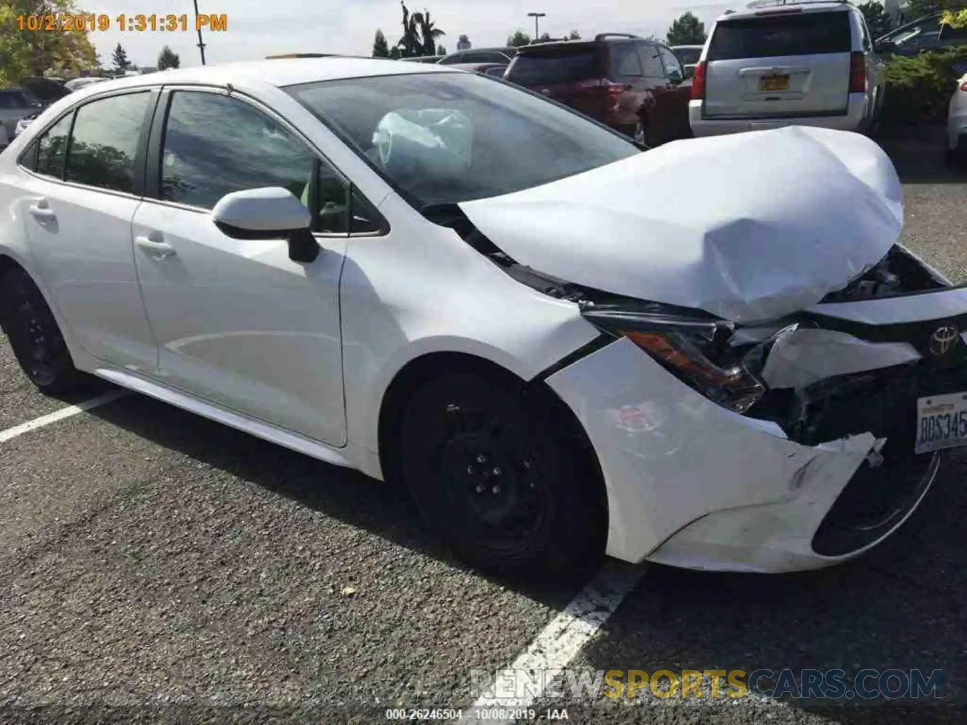 11 Photograph of a damaged car JTDEPRAE3LJ020631 TOYOTA COROLLA 2020