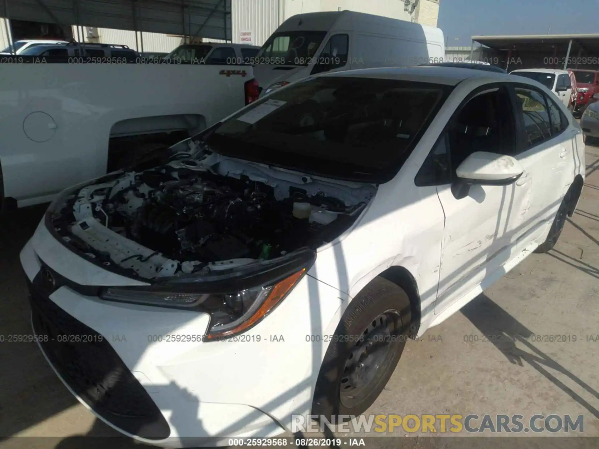 2 Photograph of a damaged car JTDEPRAE3LJ025442 TOYOTA COROLLA 2020